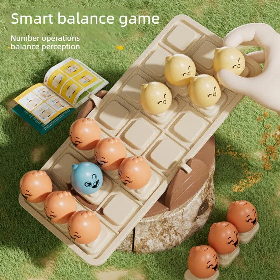 Chicken Balance Board Game Montessori Math Logic Strategy STEM Toy for Kids