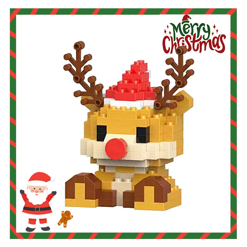 CowLost | christmas-gifts-building-block-series-santa-claus-reindeer-puzzle-assembly-bricks-table-decoration-toys-for-child-chrismas-gift-2 |20