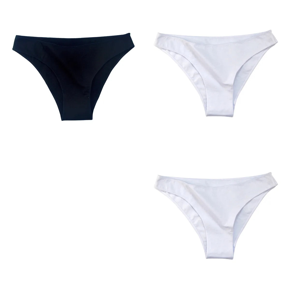 CowLost | product_id-3pcs-womens-soft-cotton-low-rise-high-cut-briefs-underwear |21