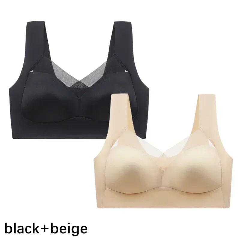 CowLost | product_id-fallsweet-plus-size-wireless-push-up-lace-bra-seamless-comfort |9