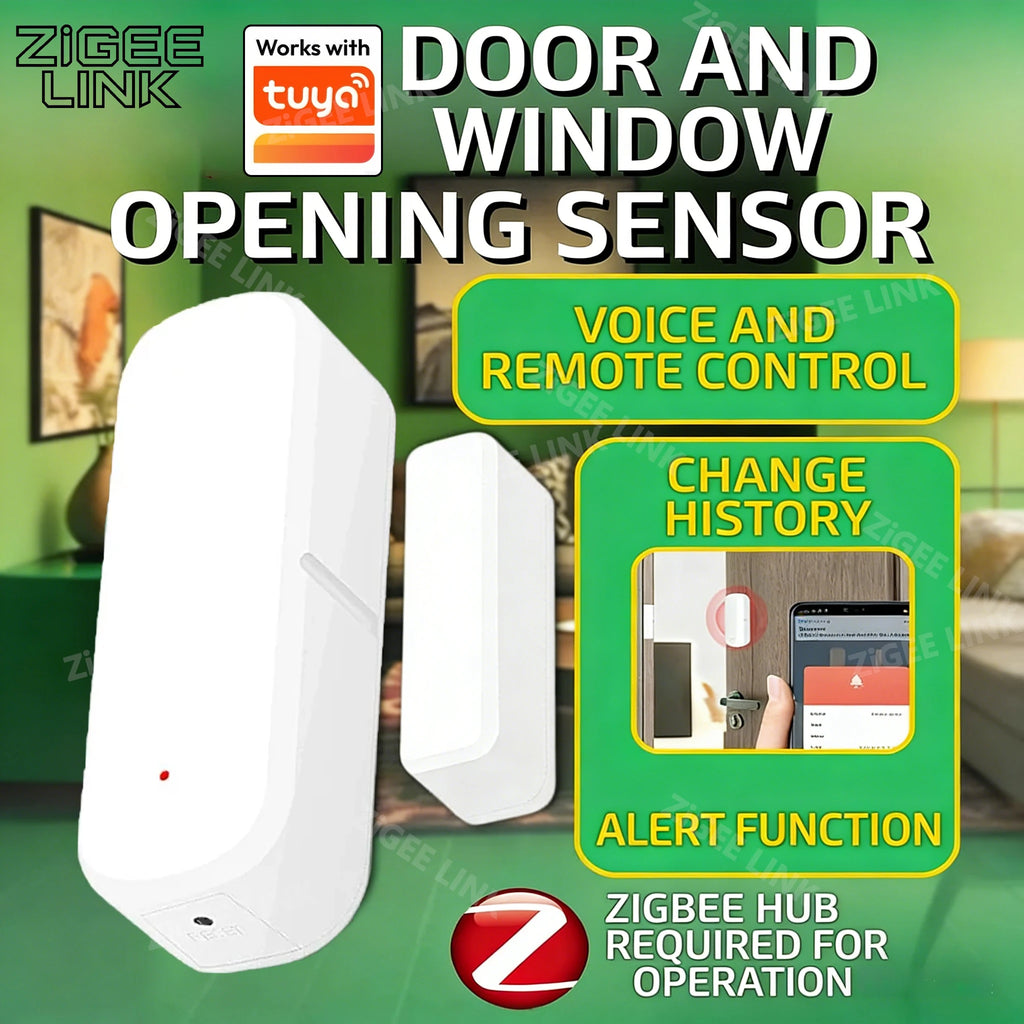 CowLost | garage-door-remotes-product_id-zigbee-smart-door-window-sensor-for-garage-with-tuya-alexa-google-home-control |1