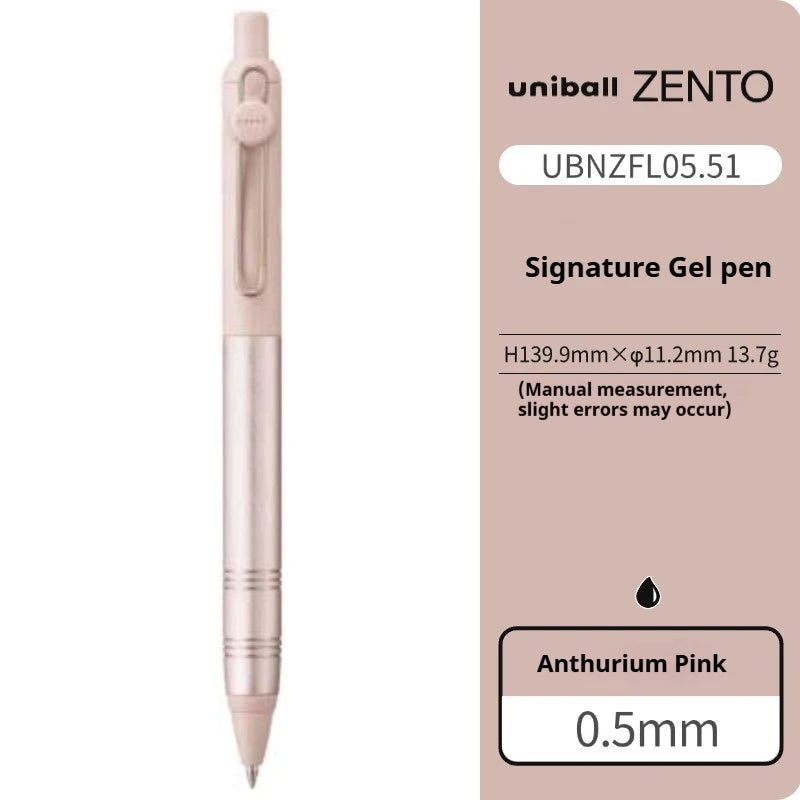 CowLost | product_id-uni-zento-flow-metal-grip-gel-pen-0-38-0-5mm-black-ink-smooth-writing-for-business-journals |1