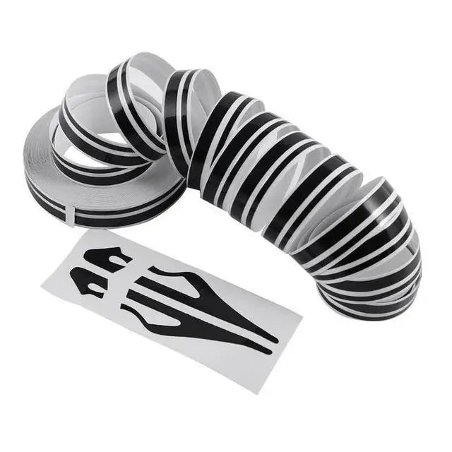 CowLost | 1pc-9-8m-1roll-car-waistline-body-decal-sticker-double-line-rubber-strip-fashion-personality-high-end-small-color-bar-auto-parts |26