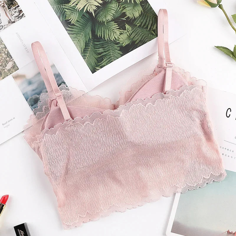 CowLost | product_id-wireless-padded-lace-bralette-crop-top-for-women-summer-lingerie |2