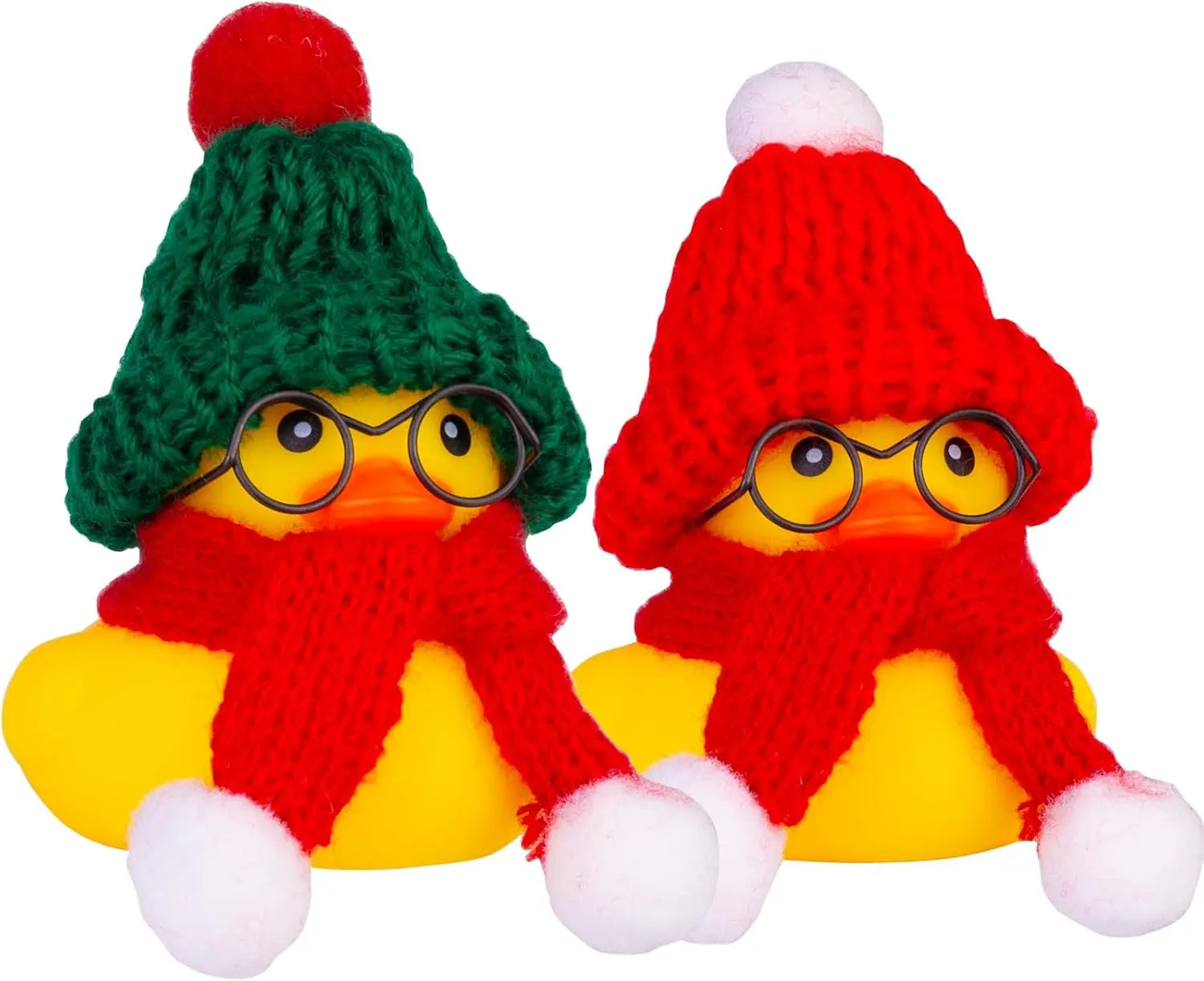 CowLost | product_id-2-pack-car-rubber-ducks-dashboard-decorations-with-mini-beanie-hats-scarves-and-sunglasses |10