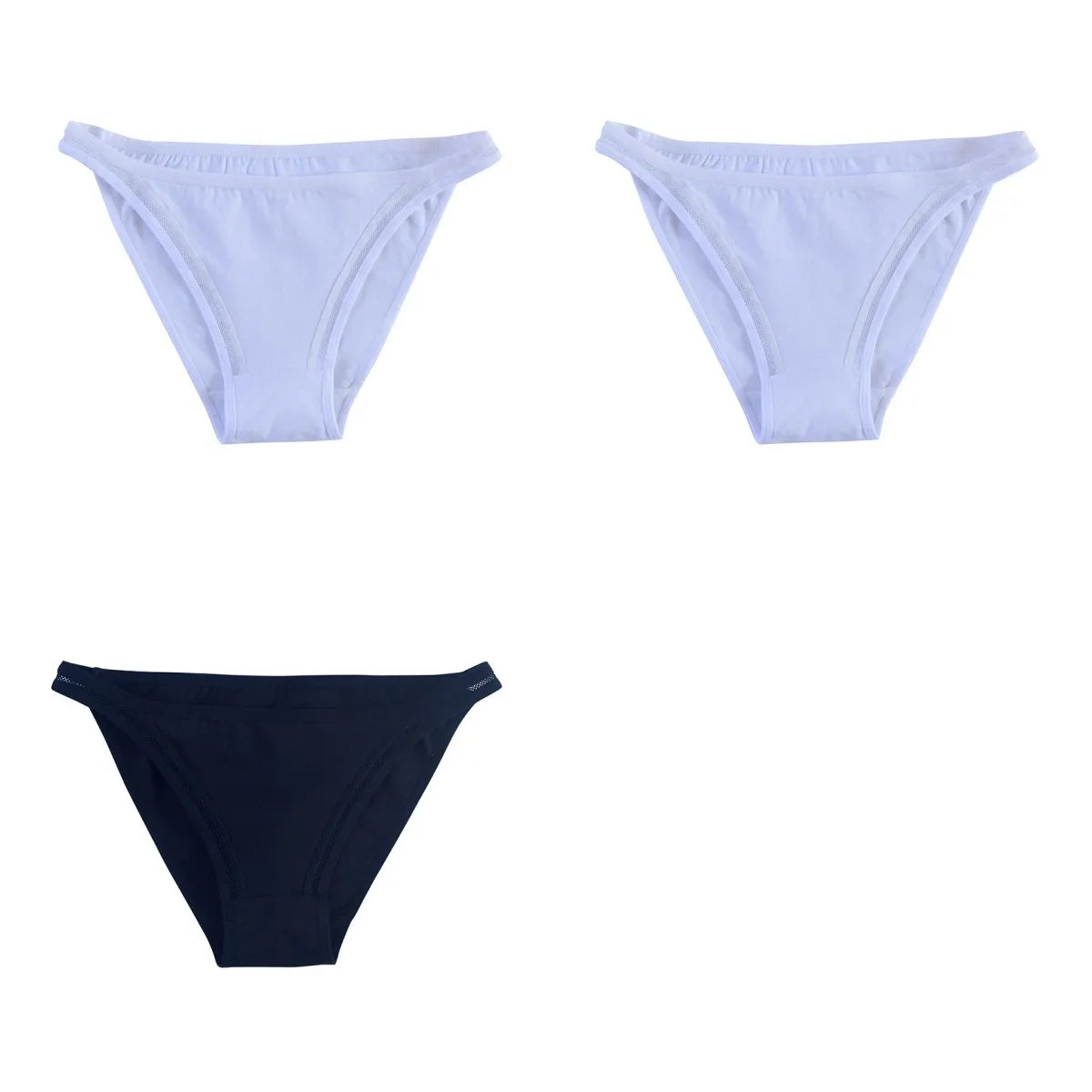 CowLost | product_id-3pcs-womens-cotton-low-rise-brazilian-briefs-with-mesh-sides-m-xl |26