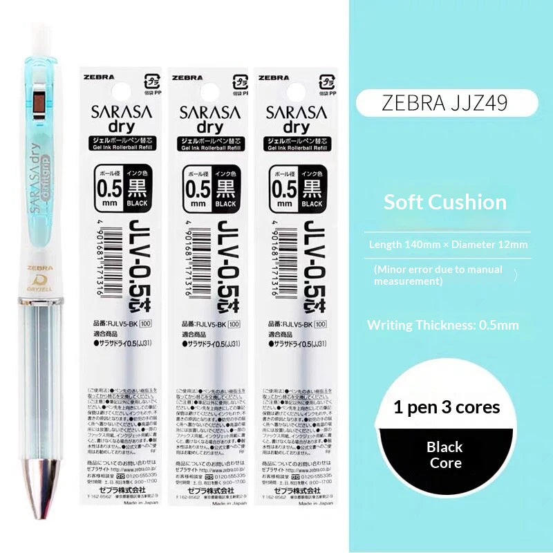 CowLost | product_id-zebra-jjz49-quick-dry-gel-pen-0-4-0-5mm-retractable-cushion-grip-transparent-design-for-exams-writing |37