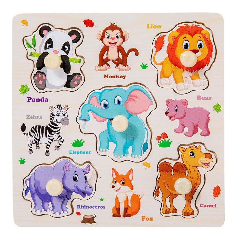 CowLost | fencing-barriers-montessori-baby-wooden-puzzles-1-3-years-educational-toys |50