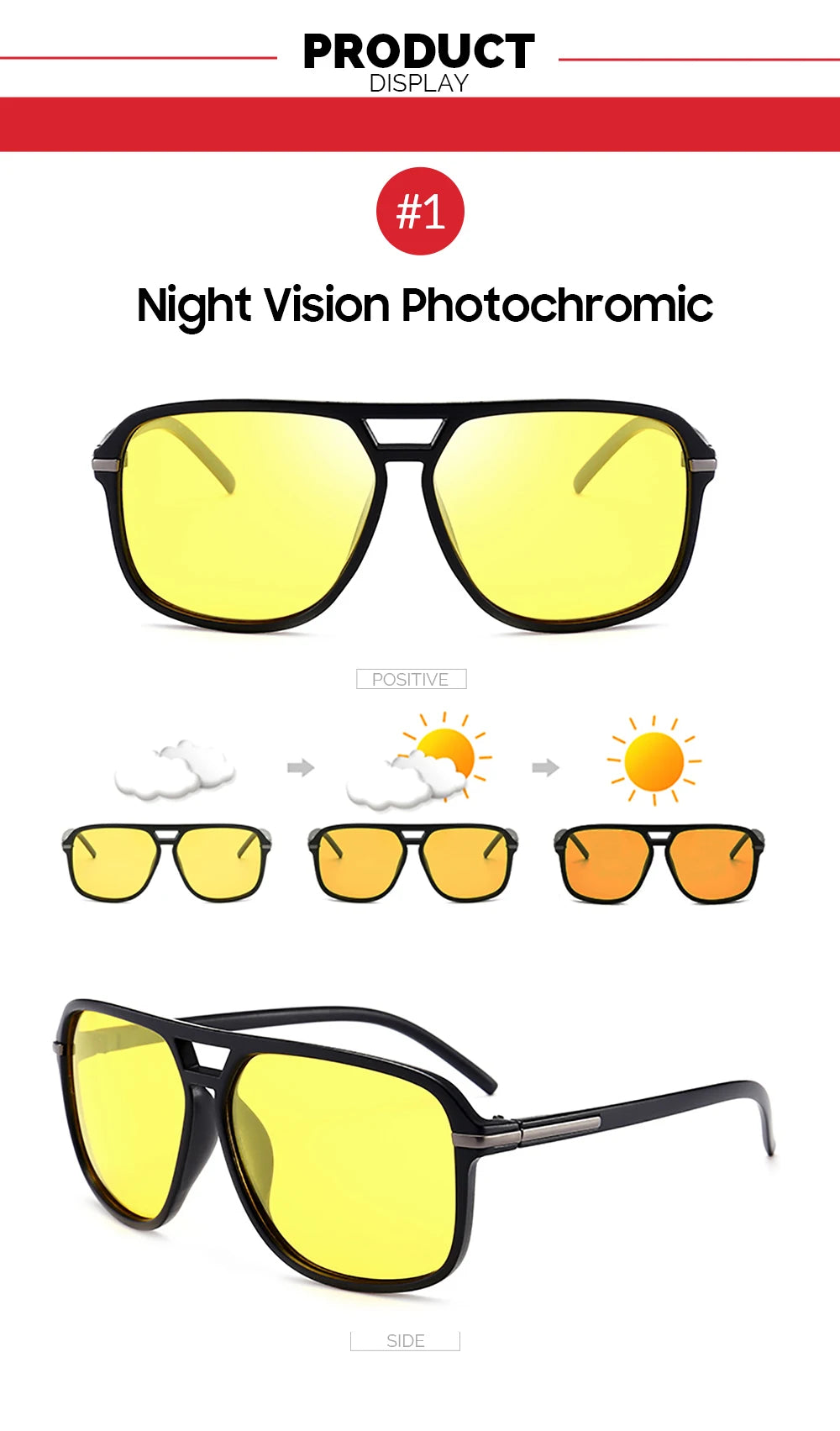 CowLost | earmuffs-vivibee-men-photochromic-night-vision-polarized-pilot-sunglasses |13