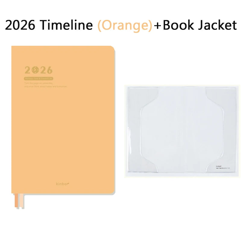 CowLost | product_id-2026-kinbor-a5-timeline-planner-notepad-52g-bachuan-paper-weekly-2-page-schedule-minimalist-design |20
