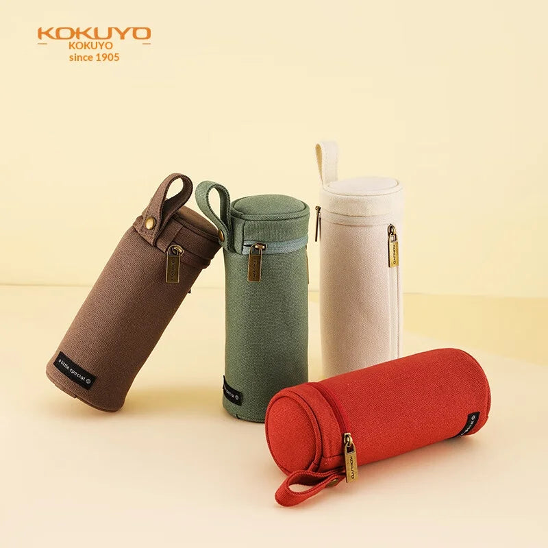 CowLost | product_id-kokuyo-stand-cylinder-pencil-case-1m-pure-series-upright-pen-holder-minimalist-desktop-organizer |5