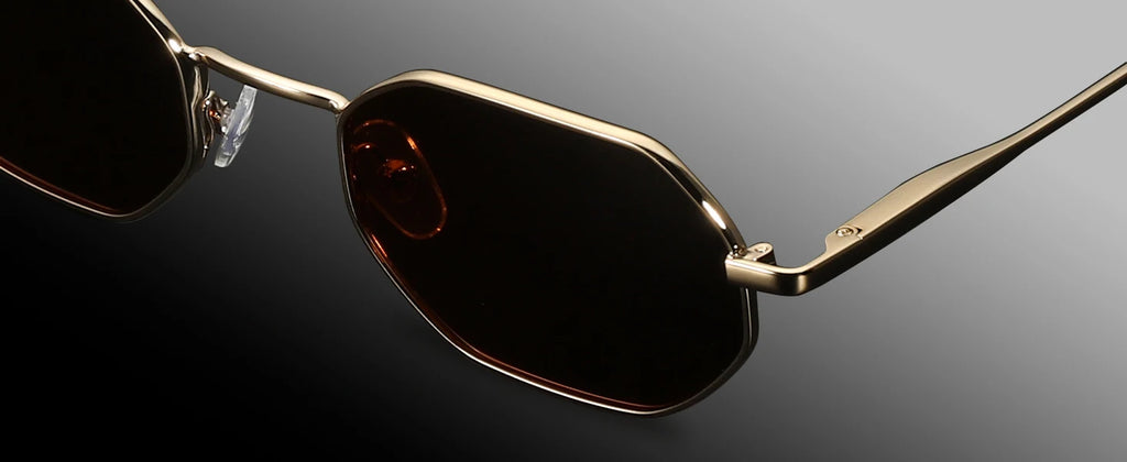 CowLost | zenottic-retro-small-polygon-polarized-sunglasses-women-metal-uv400 |16