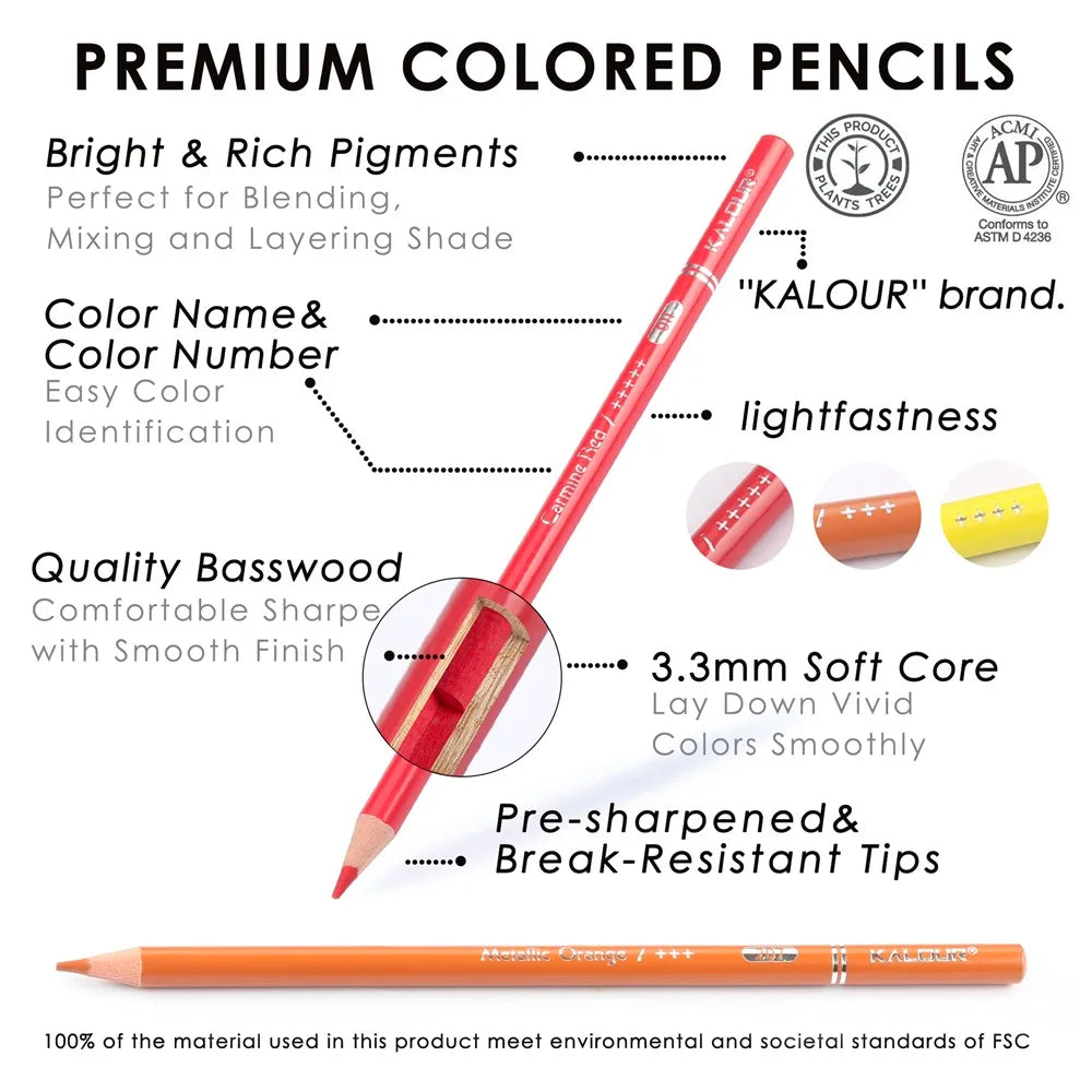 CowLost | art-pencils-product_id-kalour-oil-colored-pencils-set-50-300-pcs-professional-drawing-art-supplies |75