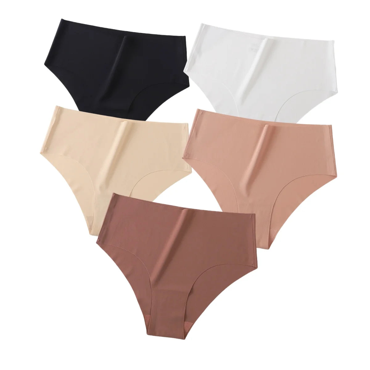 CowLost | product_id-5pcs-women-high-waist-seamless-breathable-briefs-xs-xl-pack |11