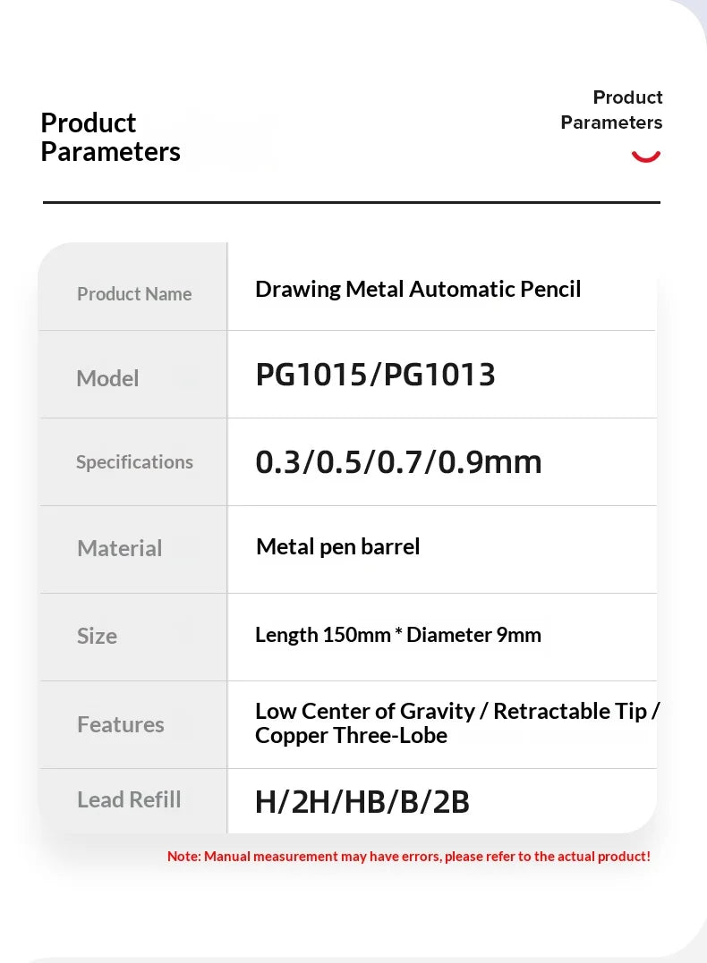 CowLost | product_id-pentel-pg1000-metal-mechanical-drafting-pencil-0-3-0-9mm-low-center-gravity-for-architects-and-artists |8