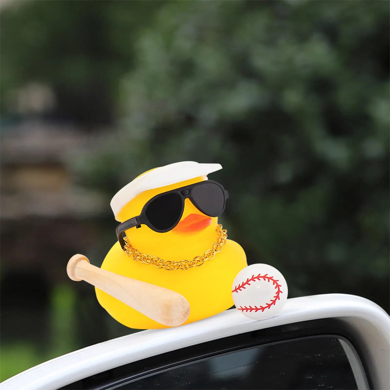 CowLost | product_id-rubber-duck-car-dashboard-ornament-with-badminton-car-accessory |8