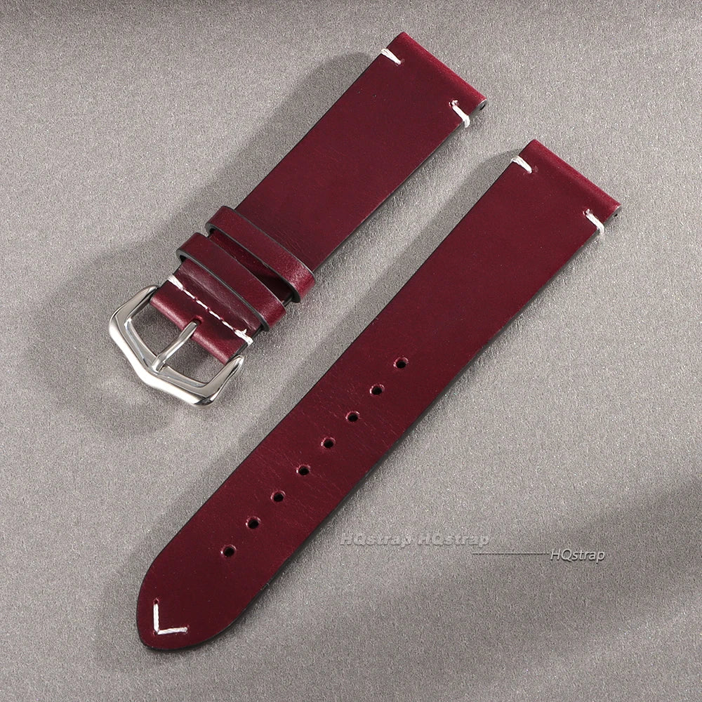 CowLost | product_id-handmade-vintage-oil-wax-cowhide-leather-watch-band-strap-18-24mm-for-smartwatch |15