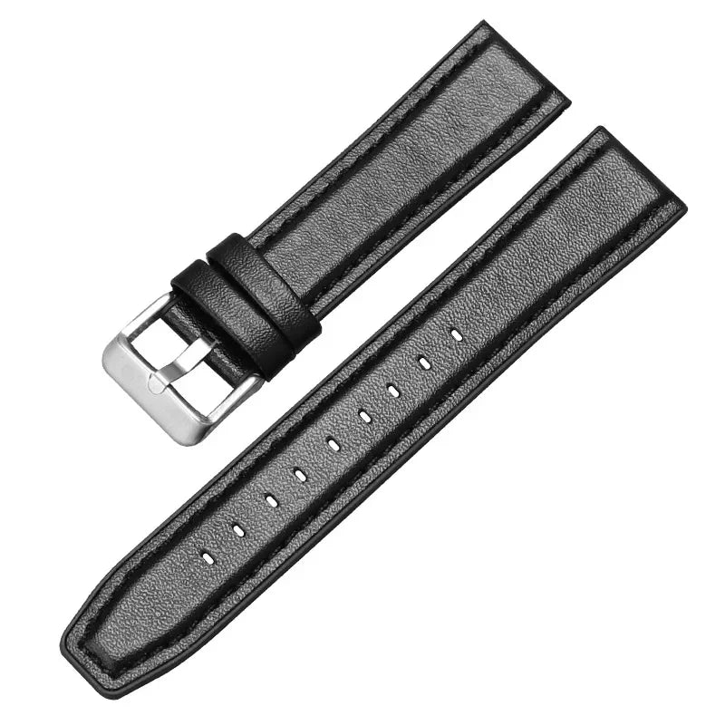 CowLost | product_id-waterproof-leather-watch-strap-for-rolex-seiko-with-slub-litchi-smooth-patterns |46
