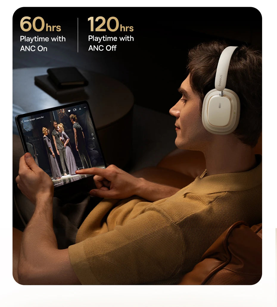 CowLost | baseus-bowie-h1s-wireless-headphones-bluetooth-5-4-noise-canceling-46db |15