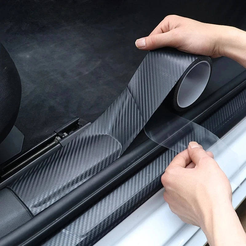 CowLost | product_id-carbon-fiber-waterproof-anti-scratch-car-door-sill-protector-film-sticker |1