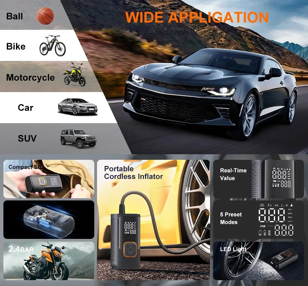 CowLost | product_id-yiju-portable-wireless-air-compressor-pump-for-car-motorcycle-bicycle-ball-inflation |13