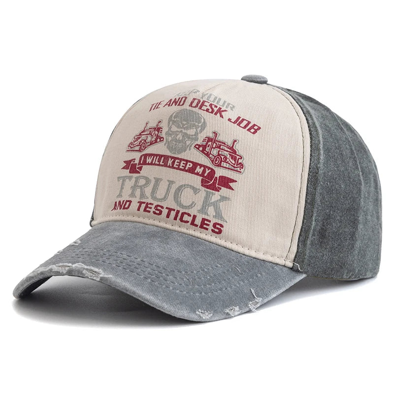CowLost | unisex-washed-cotton-cap-skull-print-distressed-baseball-cap |9