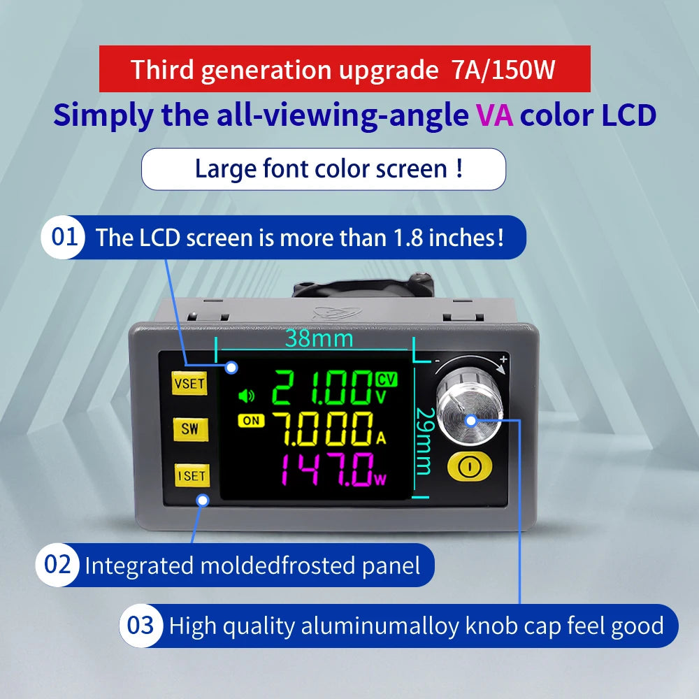 150W 120W/7A 6A CNC DC Buck Boost Converter 0-36V Adjustable Regulated Laboratory Power Supply Constant Voltage Constant Current