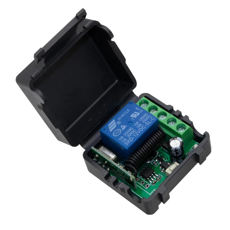 CowLost | fan-remote-controls-product_id-433mhz-dc-12v-wireless-rf-10a-remote-control-switch-receiver-transmitter-for-electromagnetic-lock-led-light |4