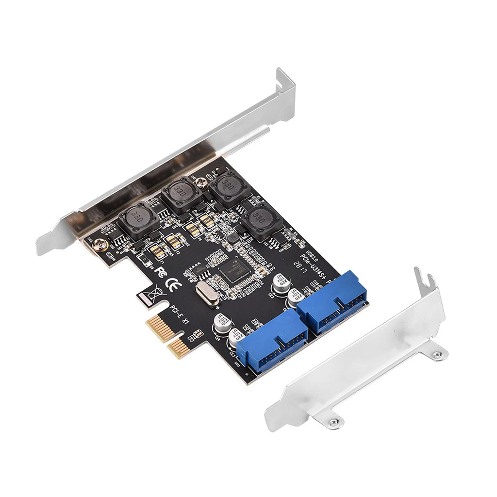 CowLost | pci-e-usb-3-0-header-pcie-pciexpress-to-internal-2-port-19pin-header-usb-3-0-expansion-card-with-low-profile |7