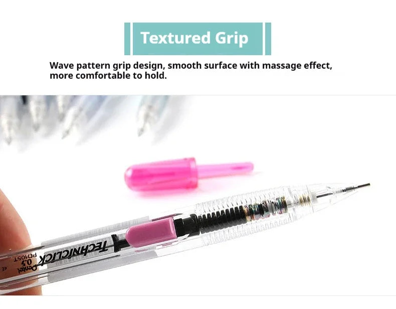 CowLost | product_id-pentel-pd105t-mechanical-pencil-0-5-0-7mm-break-resistant-side-knock-design |11