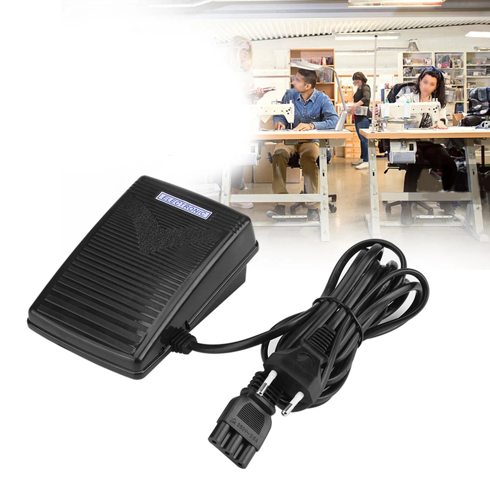 CowLost | foot-control-pedal-for-sawing-home-sewing-machine-parts-foot-control-pedal-with-power-cord-fit-for-janome-2049-fy2301-2300 |1