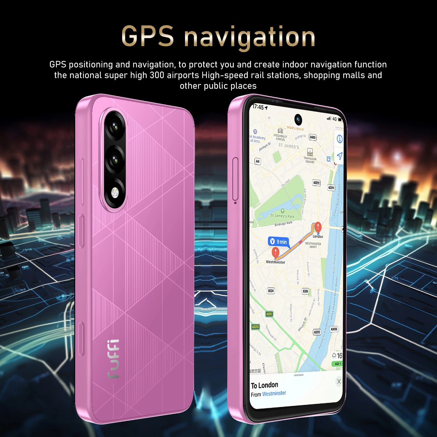 Fuffi S26 Pro Smartphone Android 24MP+48MP 8GB RAM 256GB ROM 5.3 inch Phone 720x1612HD 4100mAh 4G Network Mobile phone