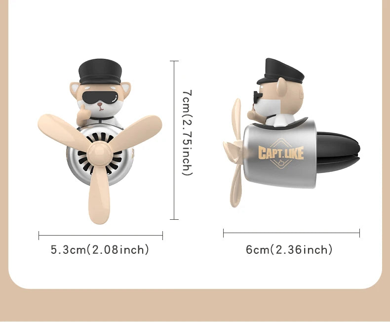 CowLost | product_id-no-perfume-diy-rotating-propeller-pilot-dog-car-air-freshener-vent-clip |16