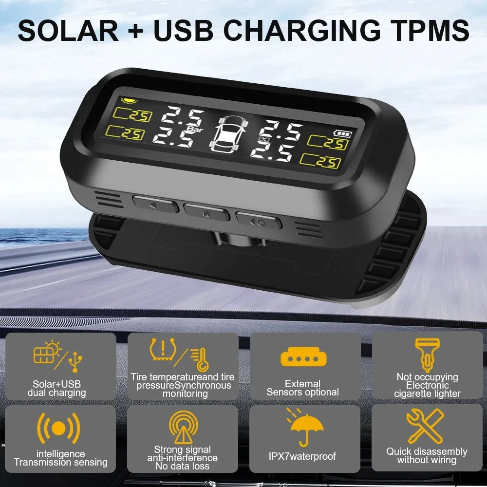 CowLost | air-intake-temperature-sensors-product_id-solar-car-tire-pressure-monitoring-system-with-4-external-sensors-and-temperature-warning |2