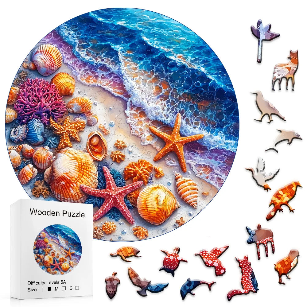 CowLost | product_id-wooden-beach-shell-jigsaw-puzzle-for-adults-birthday-gift |1