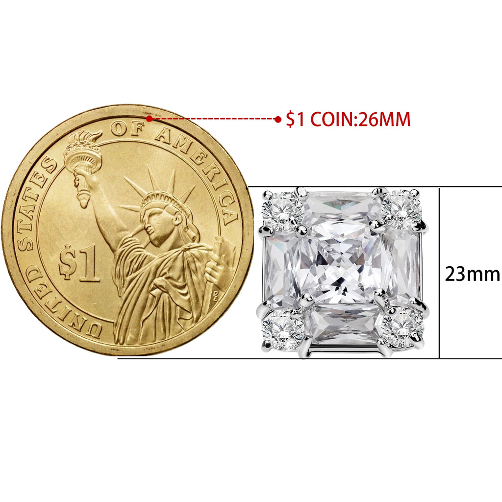 CowLost | clothing-accessories-trendy-zircon-square-cufflinks-for-men |8