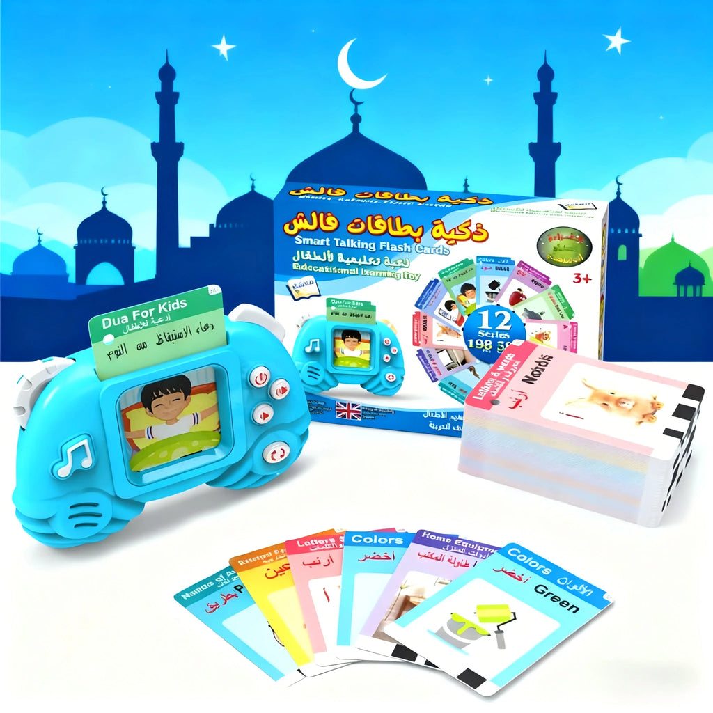 Talking Flash Cards for Kids Early Learning Montessori Language Teaching Toy