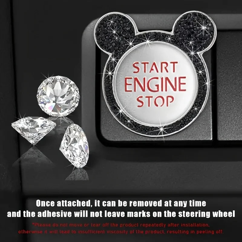 CowLost | product_id-car-start-button-decoration-sticker-with-artificial-diamonds-for-ignition-switch |3
