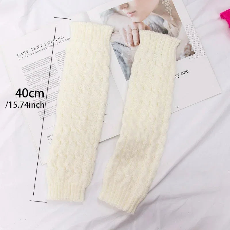 CowLost | activewear-pants-y2k-vintage-womens-long-knit-leg-warmers-socks |2