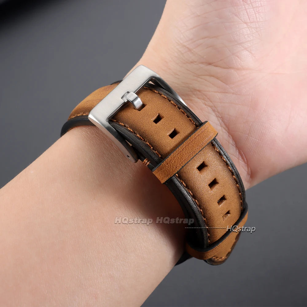 CowLost | product_id-vintage-brown-leather-quick-release-watch-strap-20-24mm-for-seiko-unisex |13
