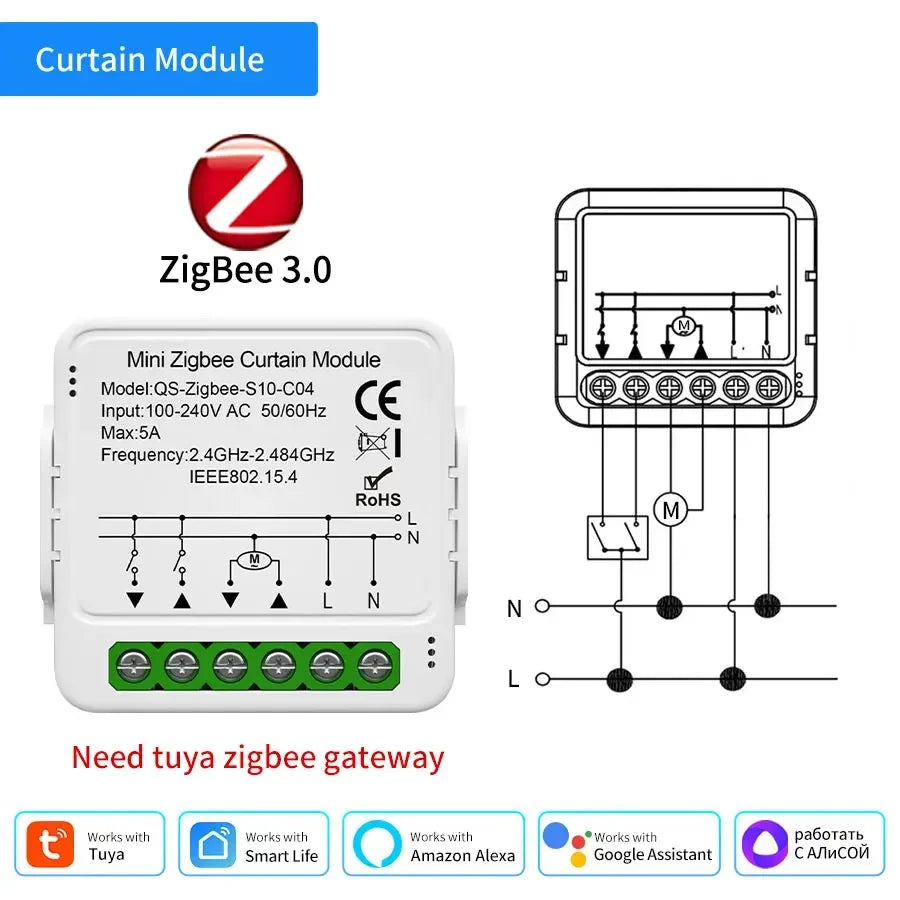 CowLost | product_id-tuya-wifi-zigbee-smart-curtain-switch-module-for-roller-blinds-with-alexa-google-home-control |16