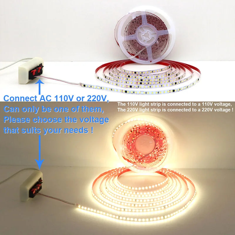 CowLost | 110v-220v-led-strip-2835-120leds-m-home-lamp-strip |6