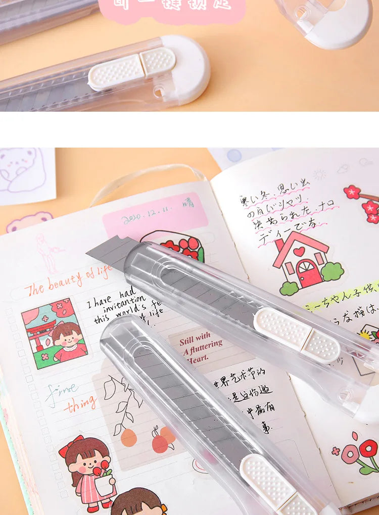 CowLost | product_id-ins-transparent-retractable-utility-knife-small-box-cutter-for-wallpaper-and-paper-cutting |10