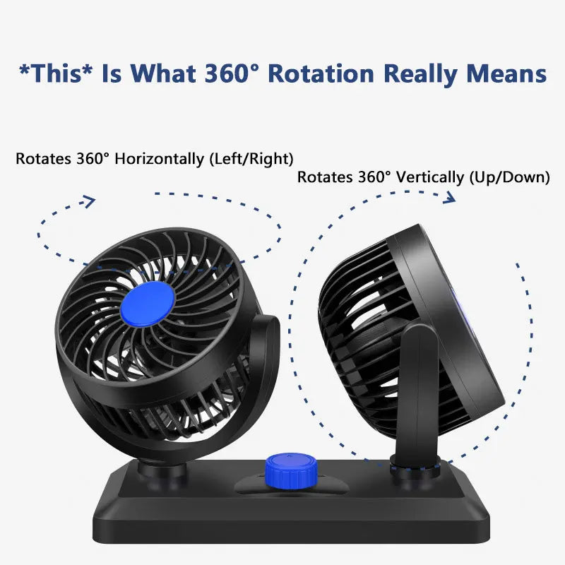 CowLost | product_id-dual-head-3-speed-adjustable-12v-24v-5v-portable-rotating-car-cooling-fan-for-suv-truck |3