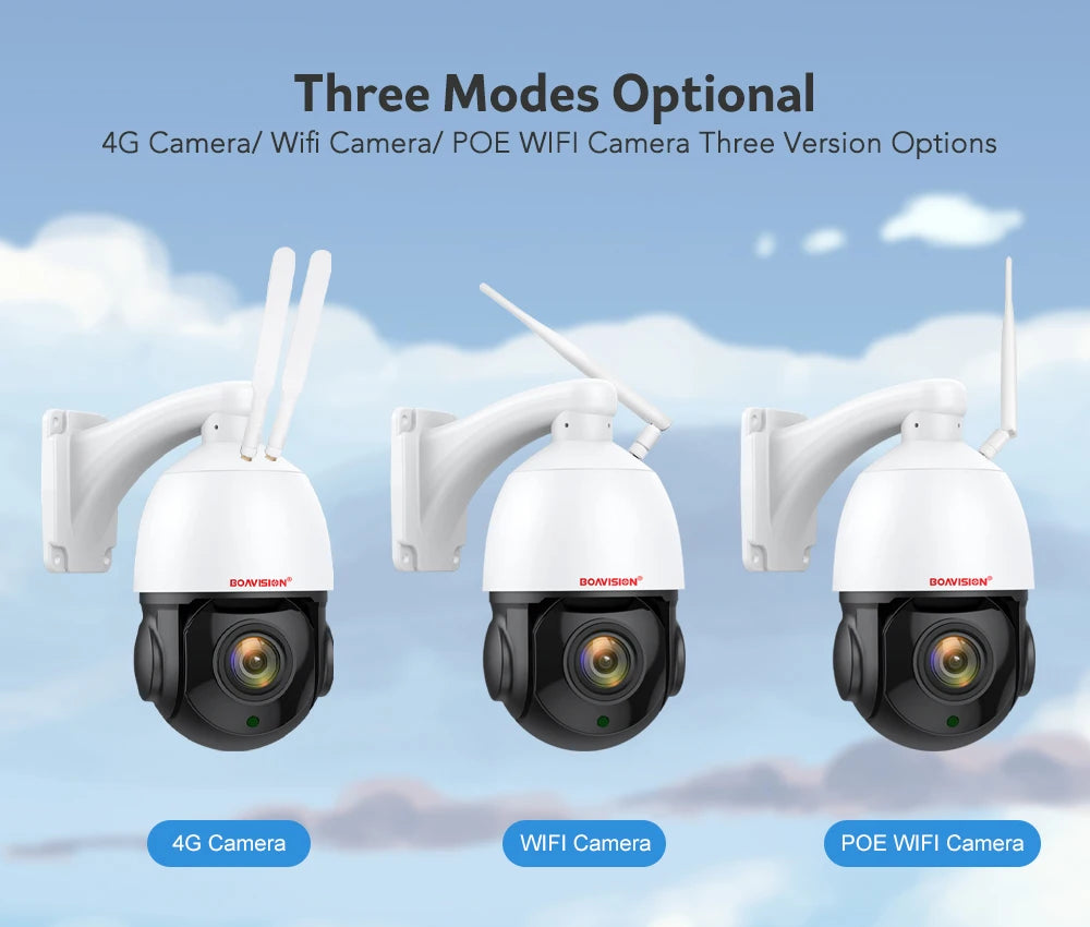 CowLost | outdoor-ip-camera-8mp-5mp-4g-sim-card-wifi-poe-ai-auto-tracking-30x-zoom-ptz-speed-dome-two-way-audio-ir-80m-surveillance-camera |8