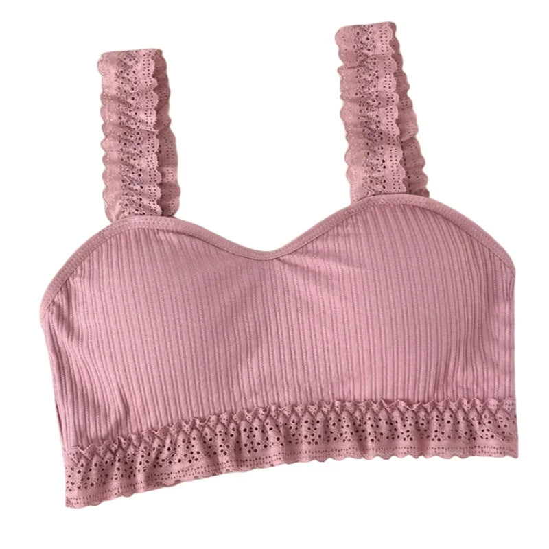CowLost | product_id-women-s-lace-seamless-wire-free-bralette-crop-top-with-removable-pads |2