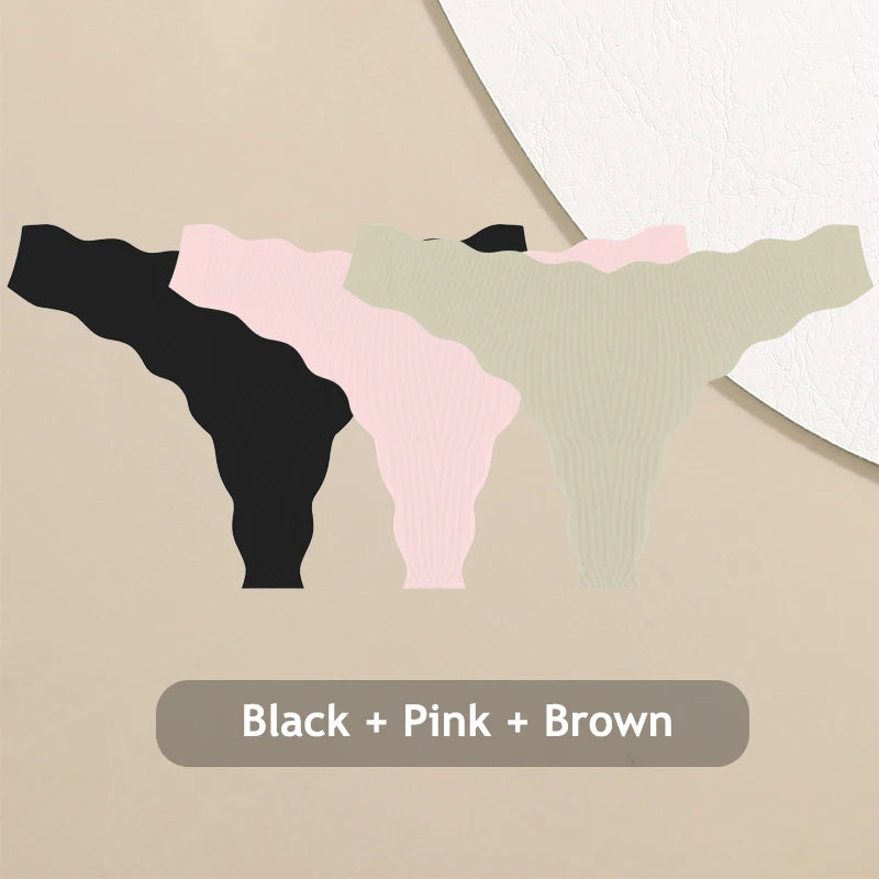 CowLost | activewear-pants-3pcs-women-seamless-ice-silk-ultra-thin-soft-low-rise-panties-set |31