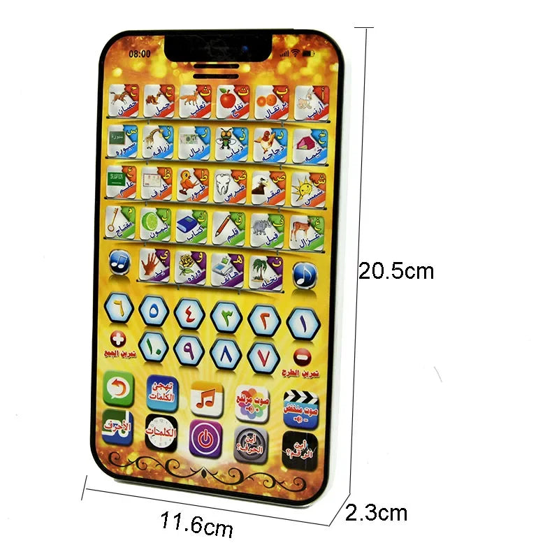 Arabic Alphabet Early Education Reading Pad for Kids Educational Learning Toy