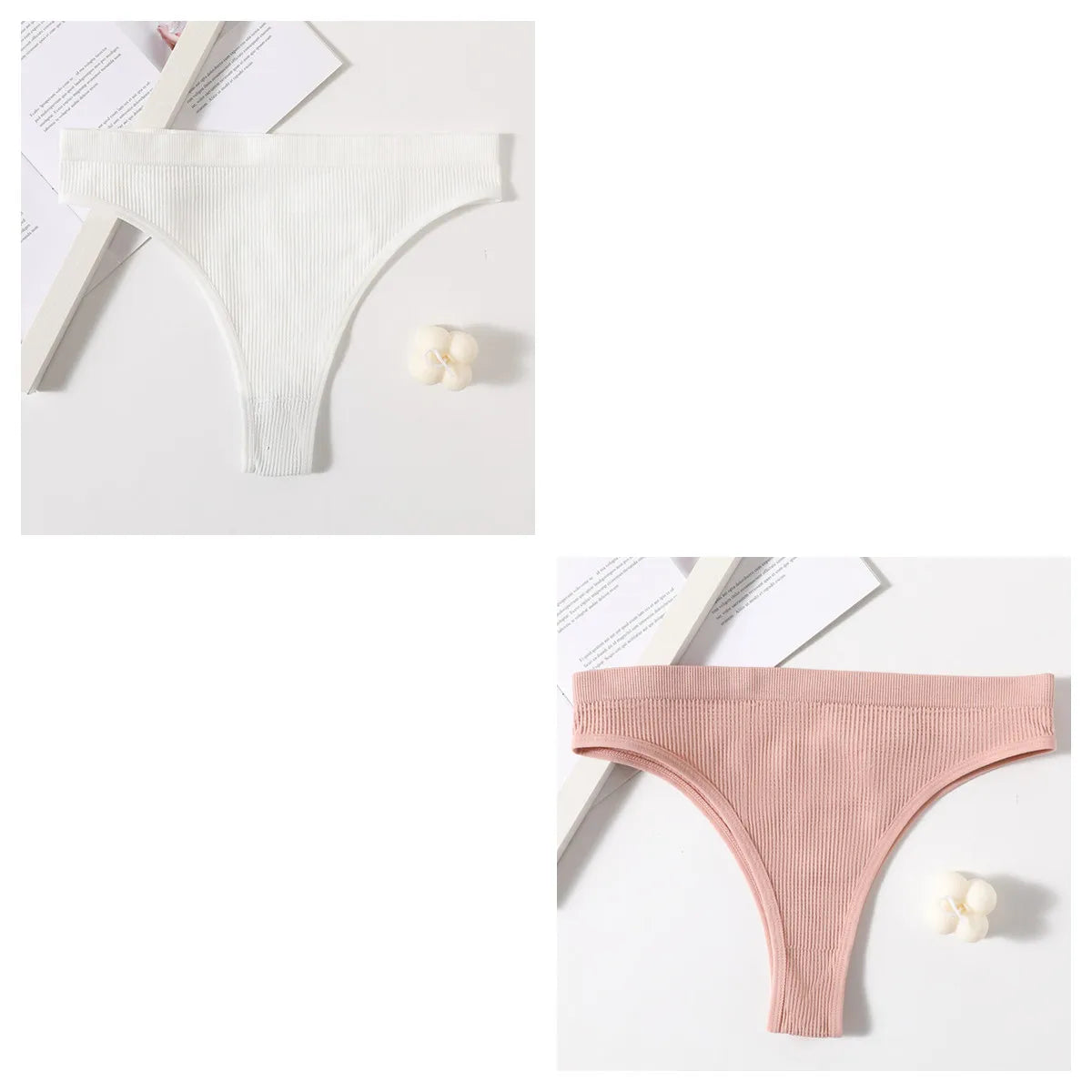 CowLost | product_id-2-pack-womens-low-rise-seamless-breathable-solid-color-briefs-m-l |33