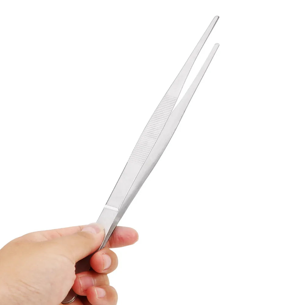 CowLost | product_id-stainless-steel-toothed-straight-bbq-food-tongs-20cm-30cm |4